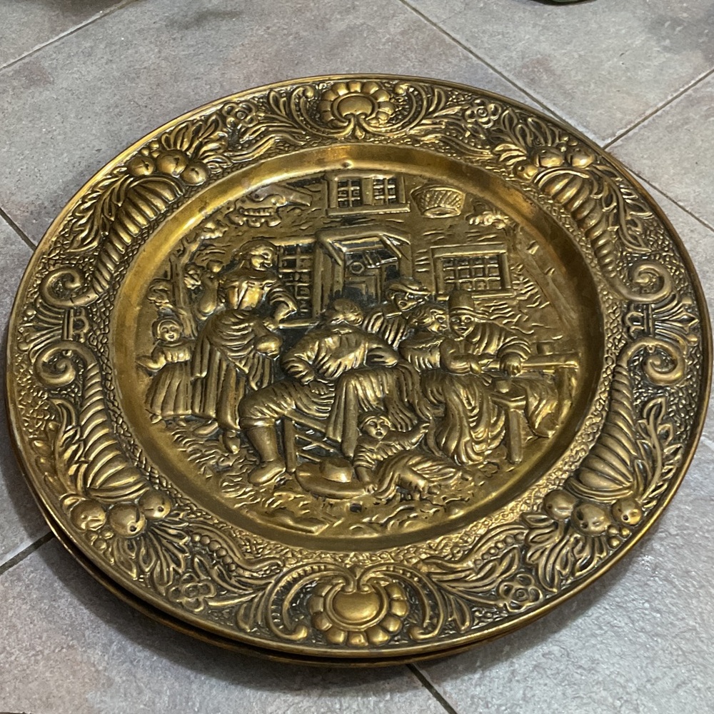 Ornate Gold Decorative Plate
